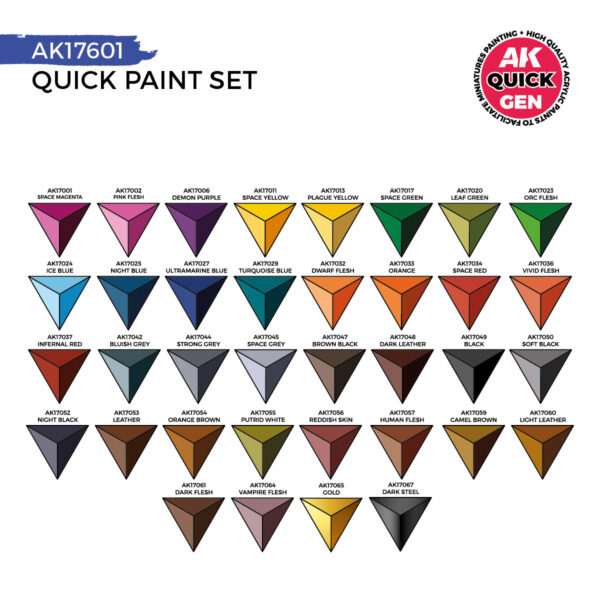 Coffret de peinture rapide - 36 couleurs à génération rapide (+ 2 pinceaux gratuits) – Image 4
